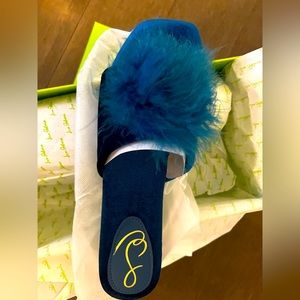 Sam Edelman Francie Pom Pom Slide Slipper (NEW)